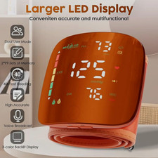 Automatic Wrist BP Monitor Home Use Wrist Blood Pressure Monitor Orange New US