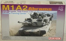 Dragon Armor Series #7216 M1A2 Abrams Nat. Training Center 1:72 Open Box - NOS
