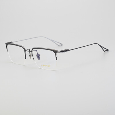 Blade Series ACT-Nine Men Business Square Half Frame Full Rim Metal Frame