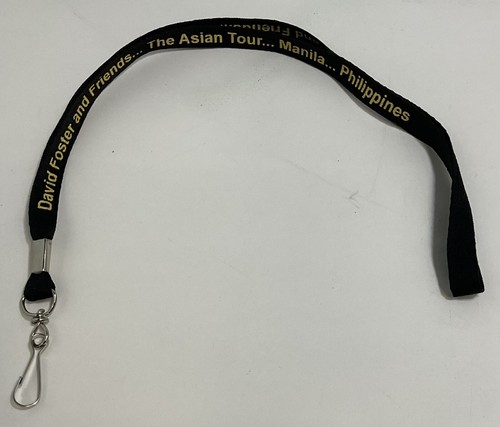 David Foster and Friends The Asian Tour Manila Philippines 17" Black Lanyard