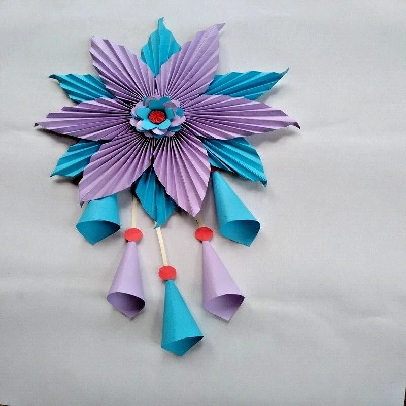 Easy and Simple to Make Beautiful Flowers from 2 color paper, DIY Paper  Crafts is for home decoration make handmaking crafts., flower, paper