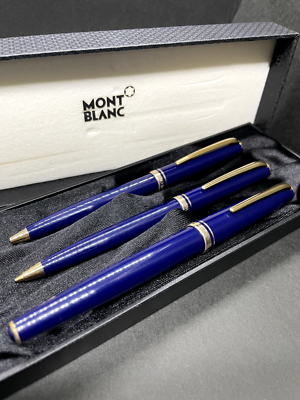 MONTBLANC GENERATION Navy-Blue GT Vintage FP & BP & MP 3Pen set | eBay