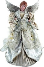 Santa's Workshop 3035 Gilded Angel Treetopper 16" Multi USED