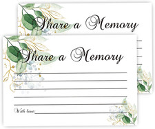 Share a Memory Cards, 50 Cards, Memory Card for Celebration of Life, Graduation,
