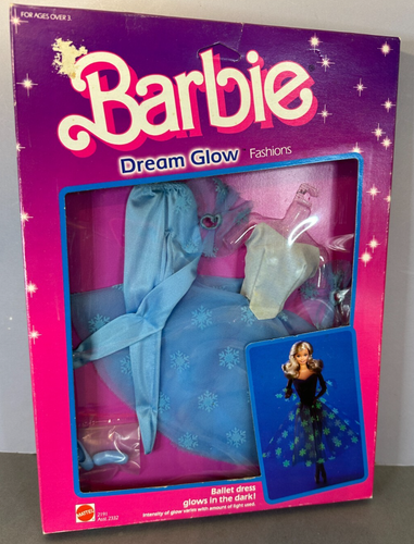 Mattel Barbie 1985 Dream Glow Ballerina doll Outfit 80's