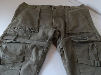 Jordan Craig Legacy 42 x 32 Khaki ROSS CAIRO Utility Strap Cargo Pants  5642M