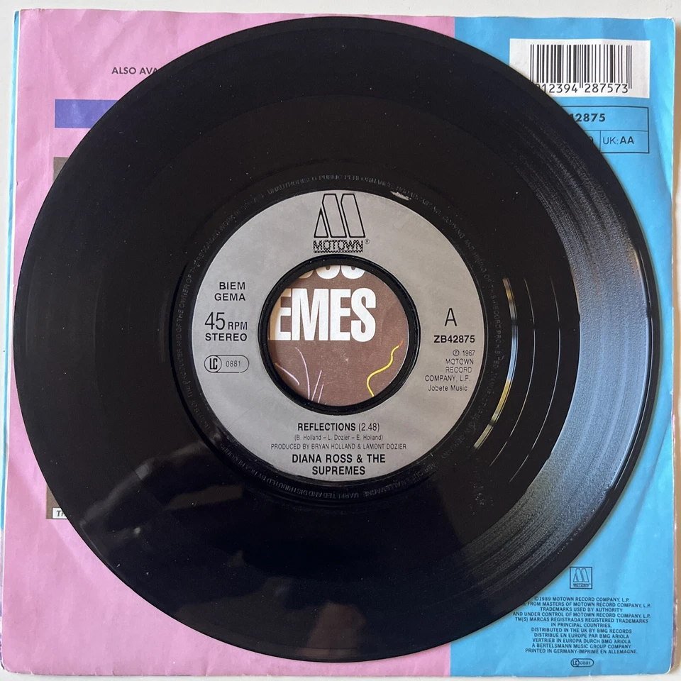 Diana Ross & The Supremes – Reflections, EU Picture Sleeve 7" MOTOWN IMPORT!! - Image 4 of 4