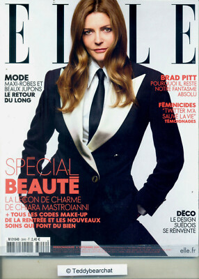 ELLE France CHIARA MASTROIANNI_DUA LIPA_BRAD PITT_FEMINICIDES_Mode Beauté  TBC