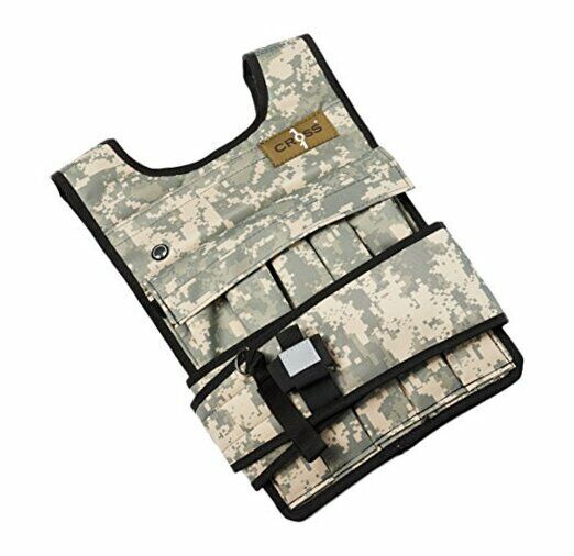 Weighted Vest 20lbs - Manufacturer regenerated product 80lbs with 20LBS Shoulder Max 56% OFF Pads WITH Option