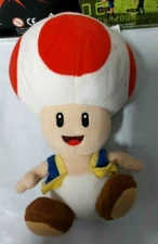  NINTENDO SUPER MARIO BROS Toad Mushroom red Plush  7.5" 