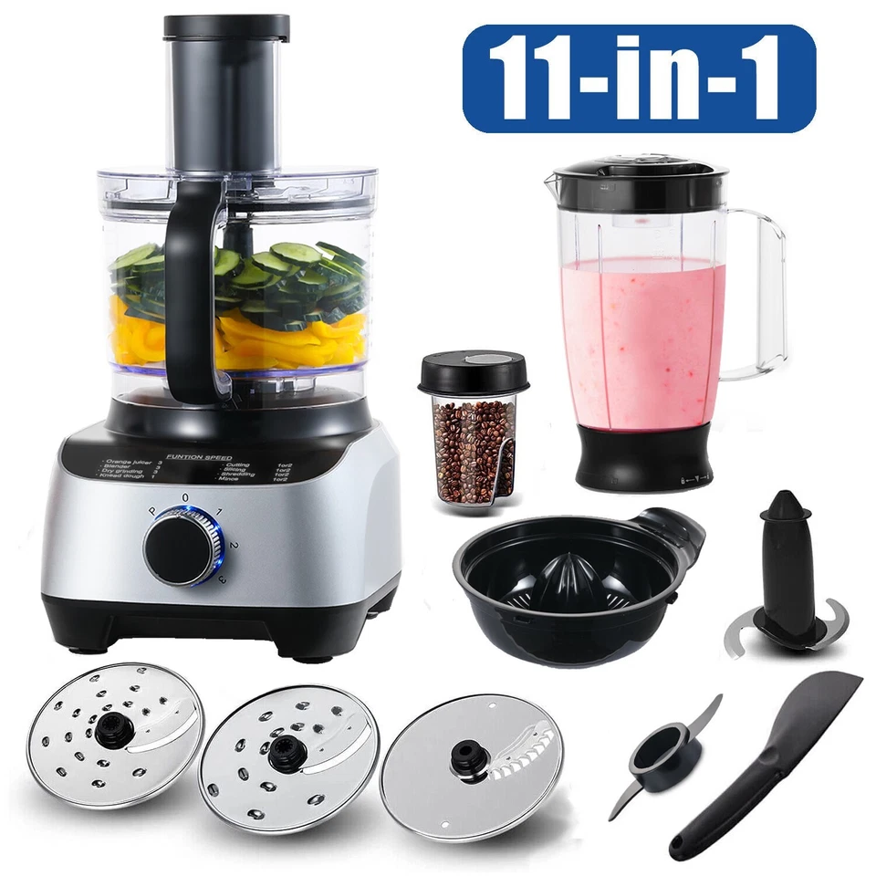 SNDOAS 1300W Küchenmaschine Multifunktionaler 10-in-1 Schneebesen Küchenmixer