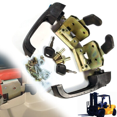 Universal Locking Door Handle Loader Door Lock Set for Tractor & Heavy Equipment