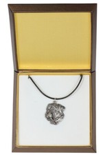 Dogue de Bordeaux, French Mastiff, Bordeauxdog II - Dog necklace in gift box, si