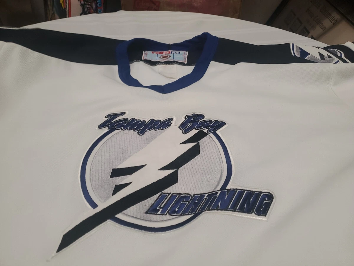 Vintage Tampa Bay Lightning Hockey Jersey CCM Made in Canada 