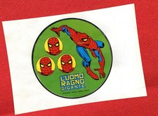 L'UOMO RAGNO GIGANTE N.1 CORNO (LATO B) LUGLIO 1976 ADESIVO ANASTATICO MARVEL