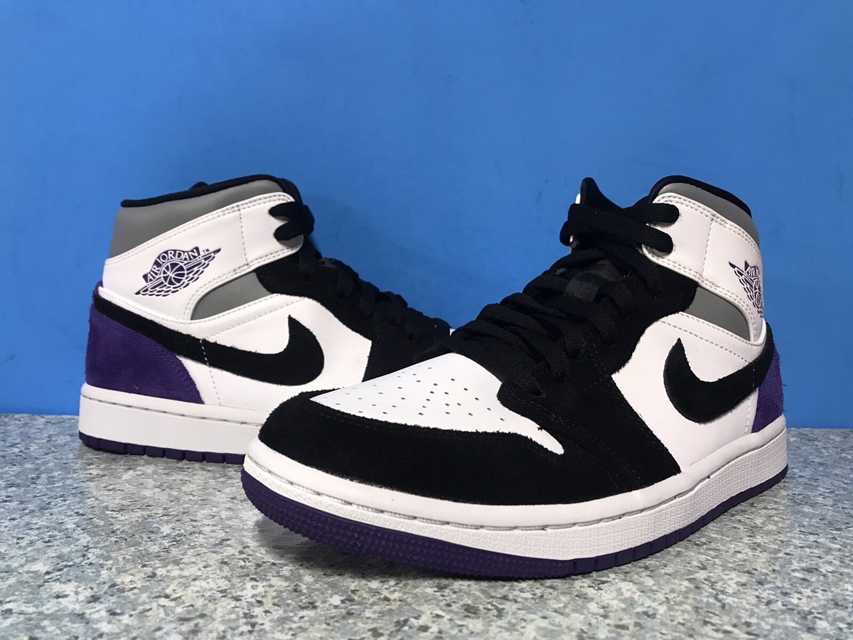Nike Air Jordan 1 Retro Mid SE Court Purple 852542-105 Sz 