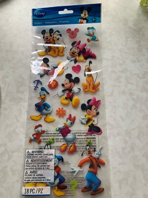 EK Success Disney Sticker MICKY PLUTO DONALD DUCK GOOFY MINNIE DUCK KIDS 18PCS