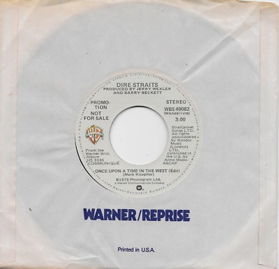 DIRE STRAITS  Once Upon A Time In The West  2 versions  rare promo 45 from 1979