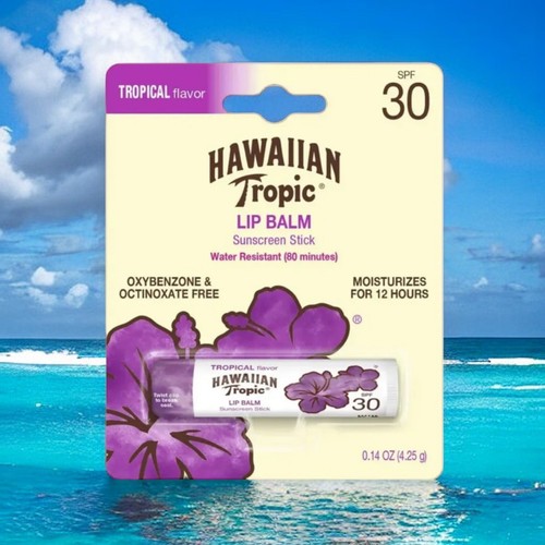 NEW Hawaiian Tropic Lip Balm SPF 30 Tropical Flavor 0.14 oz / 4.25g 75486132309 eBay