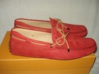 100% AUTHENTIC NEW MEN TODS RED SUEDE TIE PENNY DRIVERS/MOCCASIN UK 8/US 9 D — photo 6