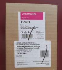04-2022 Genuine EPSON T5963 Vivid Magenta Ink 350ml for 7700/7890/7900/9890/9900