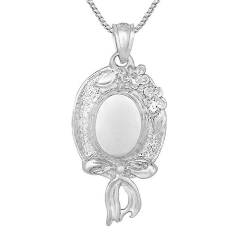 Ciondolo Infinito In Argento 925 Con Zirconi E Catena Regolabile 16-17" - Placcato Rodio