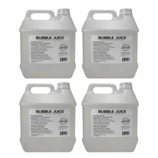 ADJ BUB/G Bubble Effect Machine Juice 4 Gallon Bottles Pack
