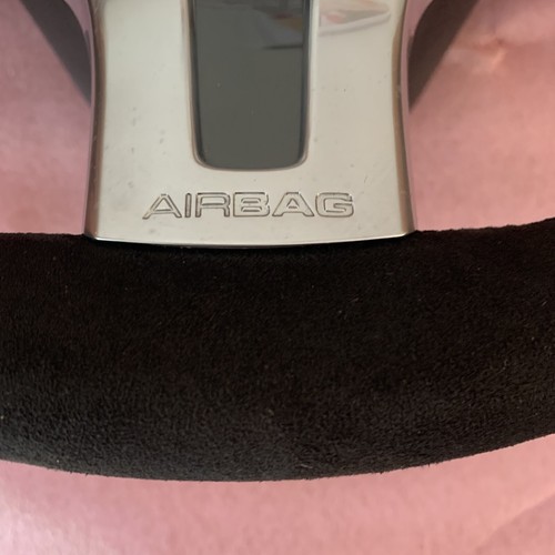 OEM Genuine Porsche Alcantara Sport Design Black Steering Wheel with LED Display - Picture 4 of 8