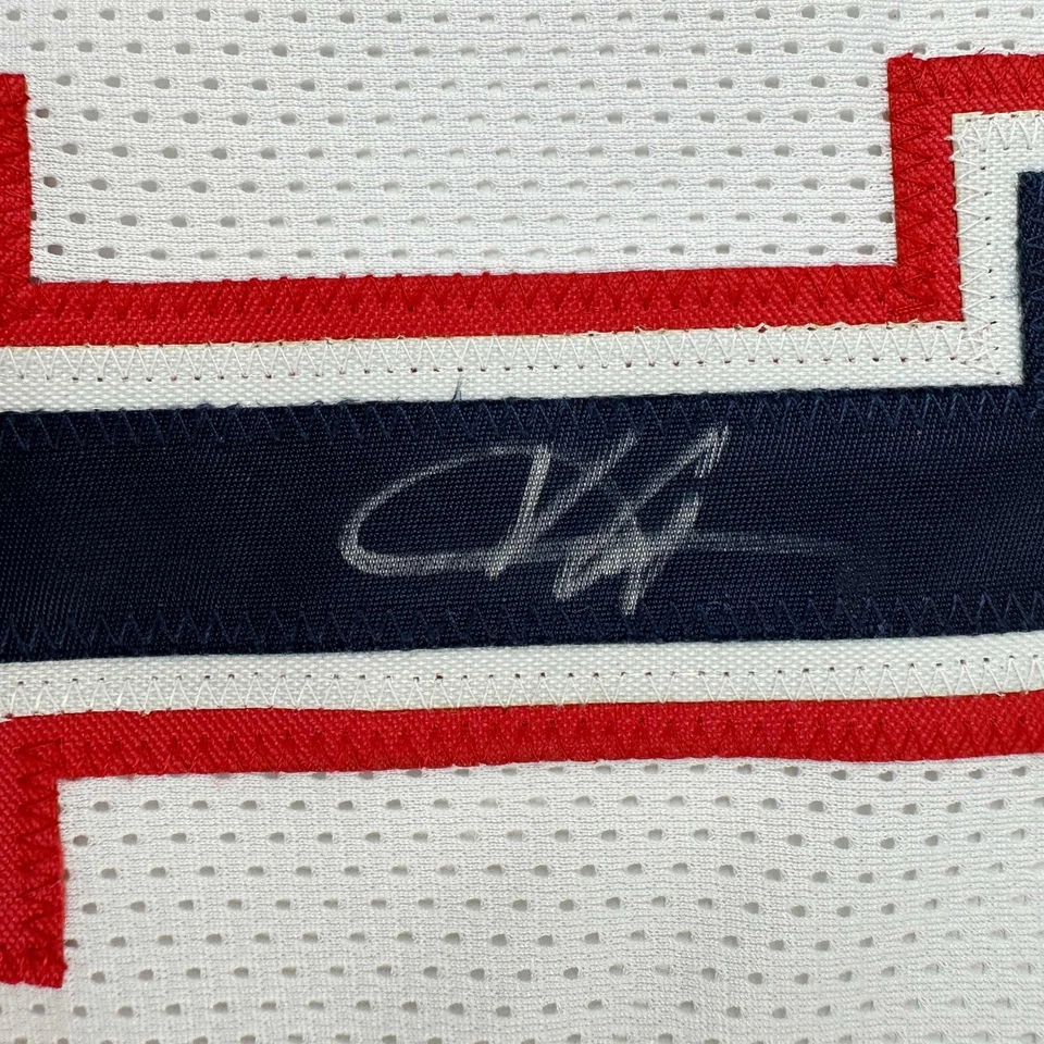 Autographed/Signed Vince Carter New Jersey White Basketball Jersey PSA/DNA COA - Image 3 of 4