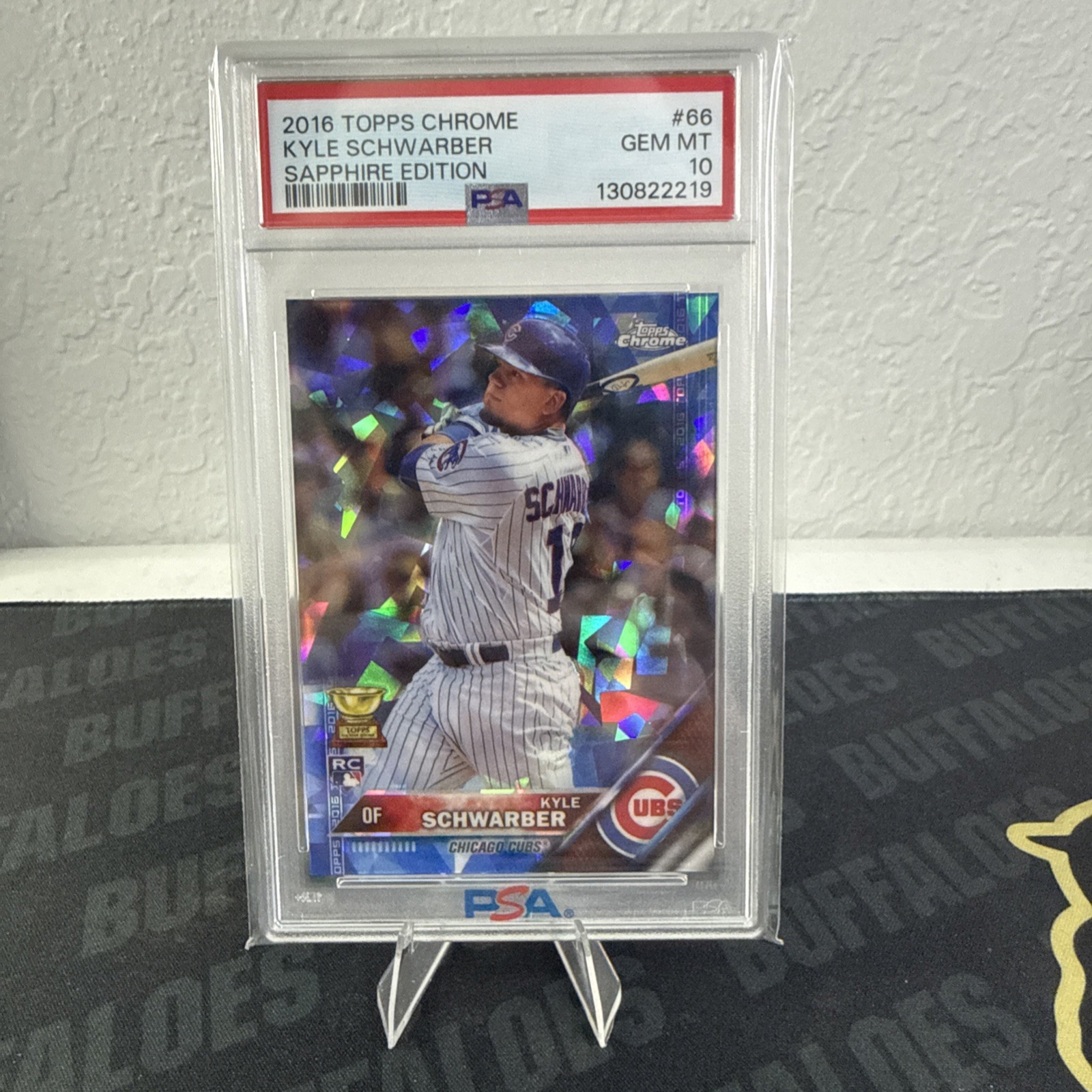 2016 Topps - Kyle Schwarber #66 Chrome Sapphire Edition /250 (RC)