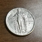 1918 Standing Liberty Silver Quarter AU details - Cleaned, Pitted