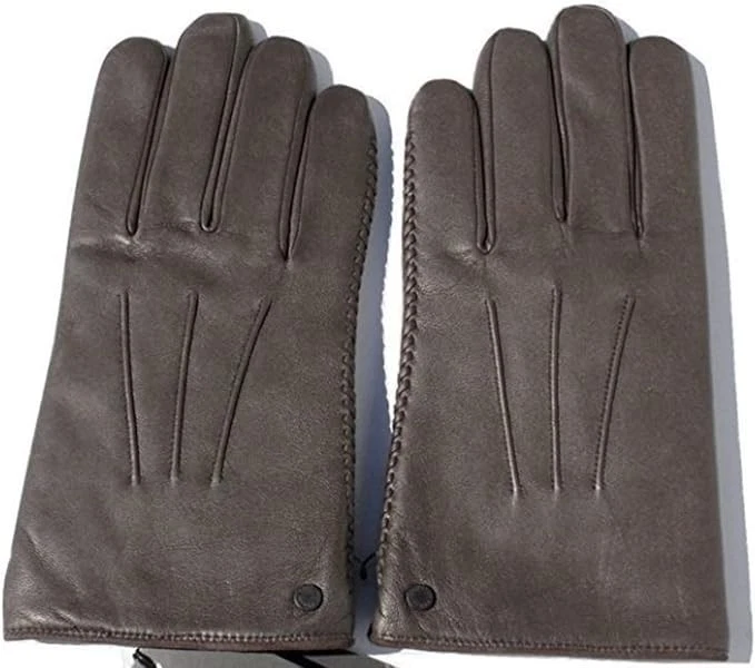 Armani Exchange AIX Mens Stitched Leather Gloves, Brown Size L/XL BNWT $90