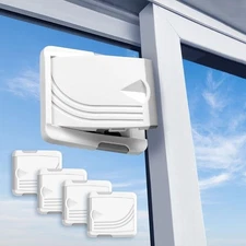 Todays Kids 4 Pack Sliding Glass Door Lock, Child Proof Lock for Sliding Windows