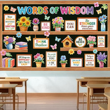 Bulletin Board Set - Spring Plants Inspirational Classroom Decor Spring Bulletin
