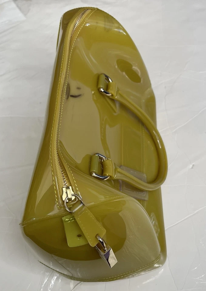 Bolso Bandolera Furla Candy Jelly Verde Oliva (Leer Descripción) Foto 4 de 4