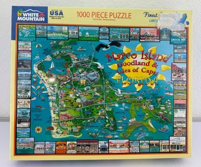 White Mountain Puzzles ''Marco Island Florida'' - 1000 Piece Jigsaw. New & sealed
