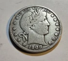 1908 Silver Barber Half Dollar 50 Cents *combine shipping*