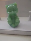 Fenton /Mosser Glass Jadeite Sitting Bear
