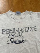 Vintage 90s Penn State Nittany Lions Football Logo T-Shirt Size Medium USA
