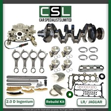 RANGE ROVER JAGUAR 204DTA 2.0D TWIN TURBO FORGED CRANKSHAFT PISTONS REBUILD KIT