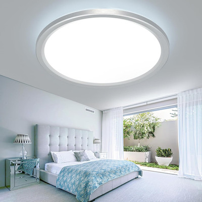 Slochi LED Deckenleuchte 23CM 18W, 3 Farben Deckenlampe 3000K/4000K/6500K, Flach