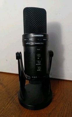 Samson G-Track Pro USB Mikrofon - Schwarz mit Ständer UNGETESTET ERSATZTEILE 