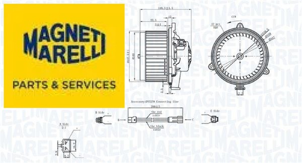 Magneti Marelli 069412742010 InnenraumgebläSe GebläSemotor GebläSe-image