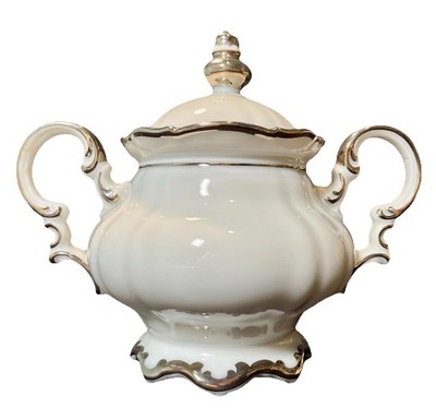 FREE SHIPPING Vintage Rococo Style Hutschenreuther Selb Revere/8045 Sugar Bowl