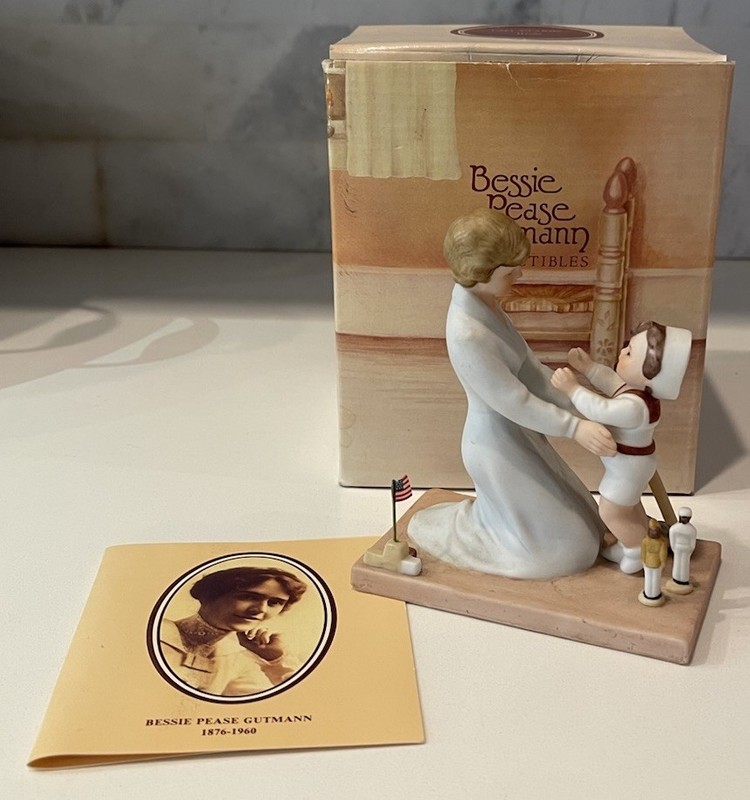 1987 Bessie Pease Gutmann Porcelain Figurine "A CALL TO ARMS" IOB