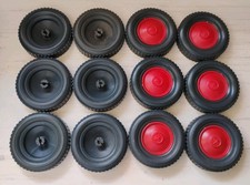 Gilbert Gabriel Erector Set 2.5" Grey Plastic Chunky Wheel and Hub Lot of 12