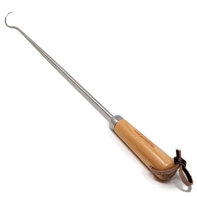 #ad Jaccard 12quot; Inch PigTail Food Flipper Steel BBQ Turner Hardwood Handle 201310 $19.95