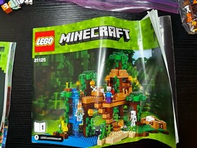 LEGO Minecraft: The Jungle Tree House - Set 21125 Complete W/ Instructions Box R