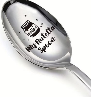 Nutella Löffel langstielig 19 cm Neuheit Geschenk Edelstahl Schokolade