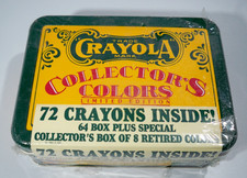 CRAYOLA Vintage 1991 Collectors Colors Limited Edition Tin 72 Crayons 8 Retired